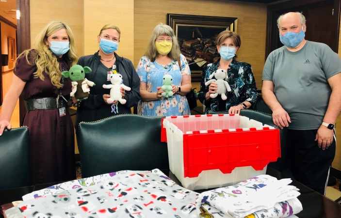 Couple donates creations to help children at UT Health Tyler